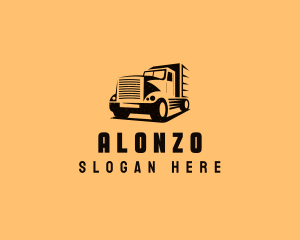 Transport Truck Vehicle logo design