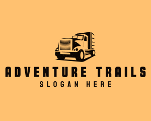 Transport Truck Vehicle logo design