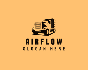 Transport Truck Vehicle logo design