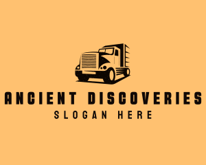 Transport Truck Vehicle logo design