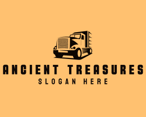 Transport Truck Vehicle logo design