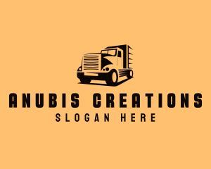 Transport Truck Vehicle logo design