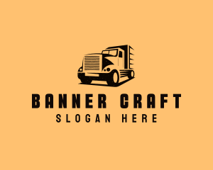 Transport Truck Vehicle logo design