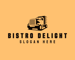 Transport Truck Vehicle logo design