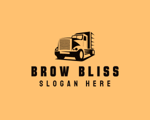 Transport Truck Vehicle logo design