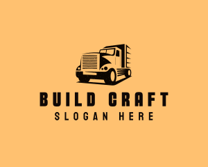 Transport Truck Vehicle logo design