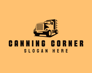 Transport Truck Vehicle logo design