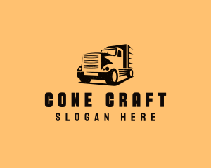 Transport Truck Vehicle logo design