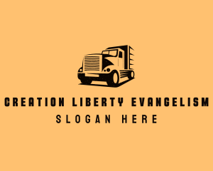 Transport Truck Vehicle logo design