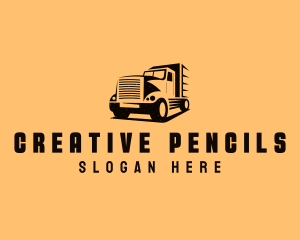 Transport Truck Vehicle logo design