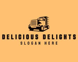 Transport Truck Vehicle logo design