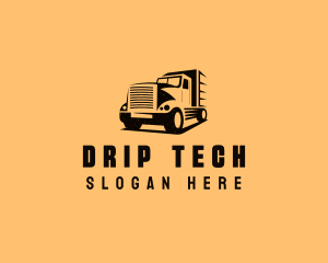 Transport Truck Vehicle logo design