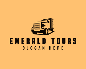 Transport Truck Vehicle logo design