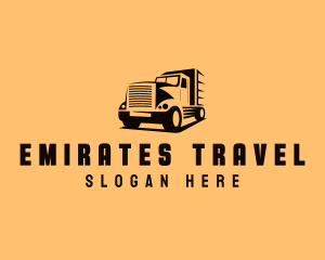 Transport Truck Vehicle logo design