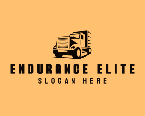 Transport Truck Vehicle logo design