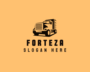 Transport Truck Vehicle logo design