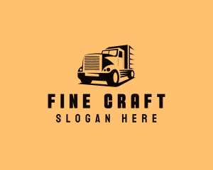 Transport Truck Vehicle logo design