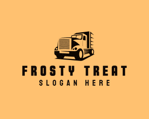 Transport Truck Vehicle logo design