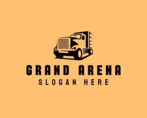 Transport Truck Vehicle logo design