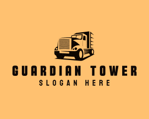 Transport Truck Vehicle logo design