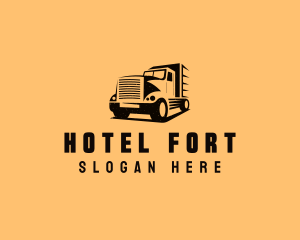 Transport Truck Vehicle logo design