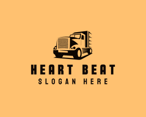 Transport Truck Vehicle logo design