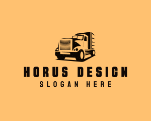 Transport Truck Vehicle logo design