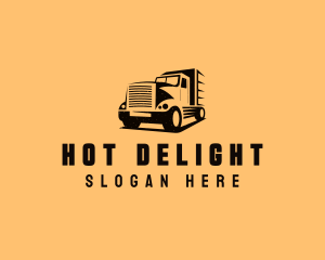 Transport Truck Vehicle logo design