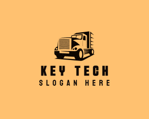 Transport Truck Vehicle logo design