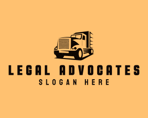 Transport Truck Vehicle logo design