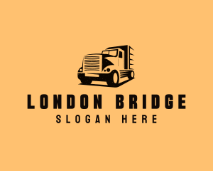 Transport Truck Vehicle logo design