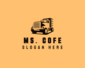 Transport Truck Vehicle logo design