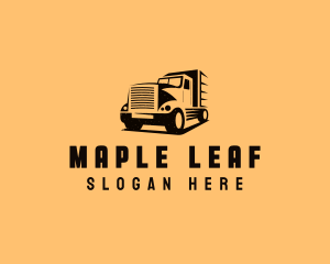 Transport Truck Vehicle logo design