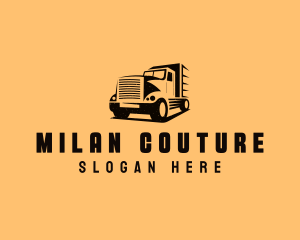 Transport Truck Vehicle logo design