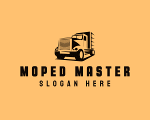 Transport Truck Vehicle logo design