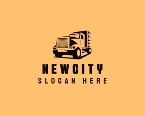 Transport Truck Vehicle logo design