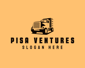 Transport Truck Vehicle logo design