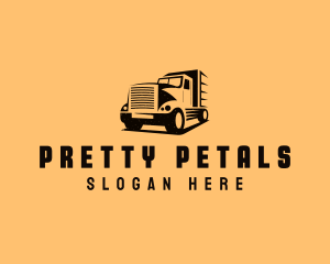 Transport Truck Vehicle logo design