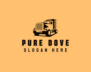 Transport Truck Vehicle logo design