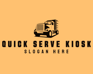 Transport Truck Vehicle logo design