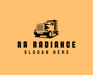 Transport Truck Vehicle logo design