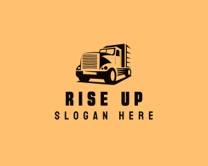 Transport Truck Vehicle logo design