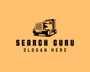 Transport Truck Vehicle logo design