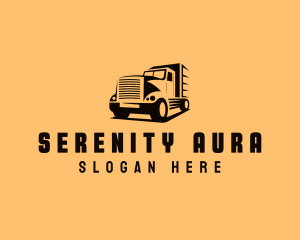 Transport Truck Vehicle logo design