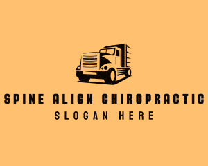 Transport Truck Vehicle logo design