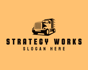 Transport Truck Vehicle logo design