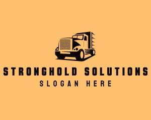 Transport Truck Vehicle logo design