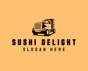 Transport Truck Vehicle logo design