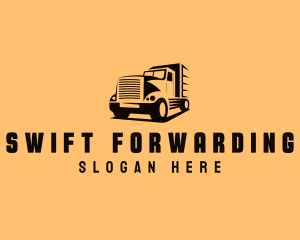 Transport Truck Vehicle logo design