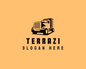 Transport Truck Vehicle logo design